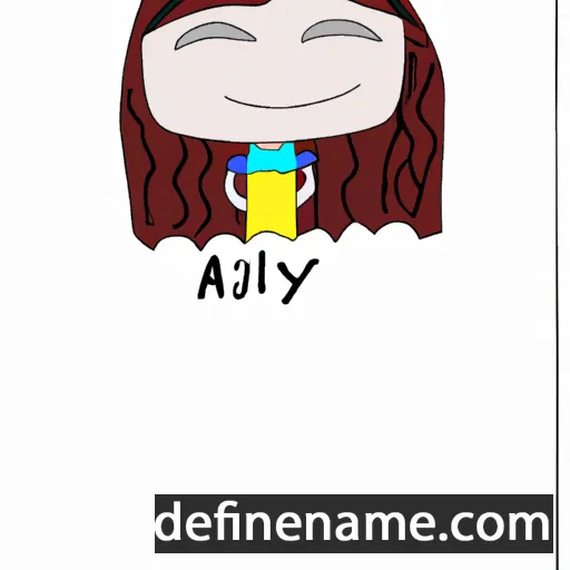 cartoon of the name Ainjyl