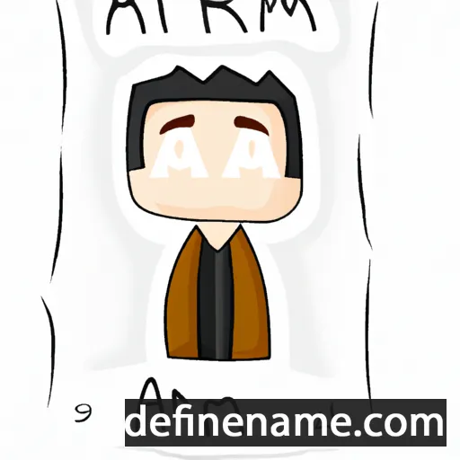 cartoon of the name Airam