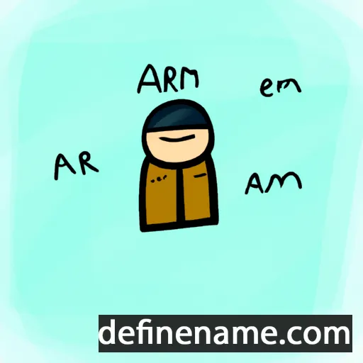 cartoon of the name Airam