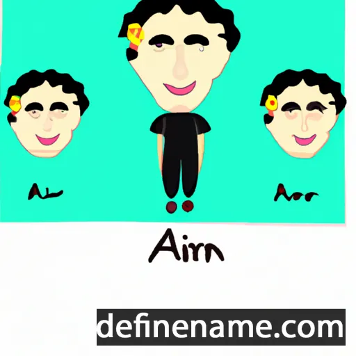 cartoon of the name Airan