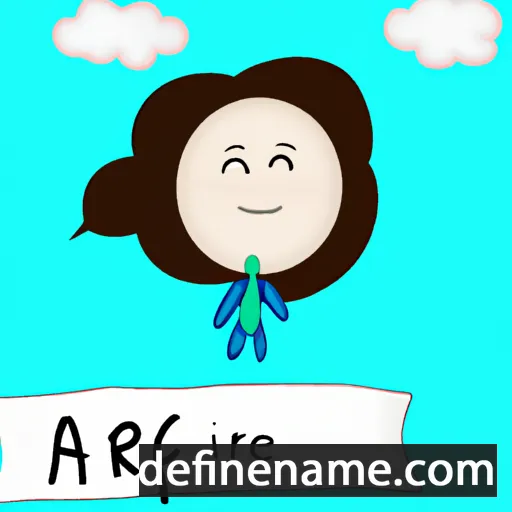 cartoon of the name Aire