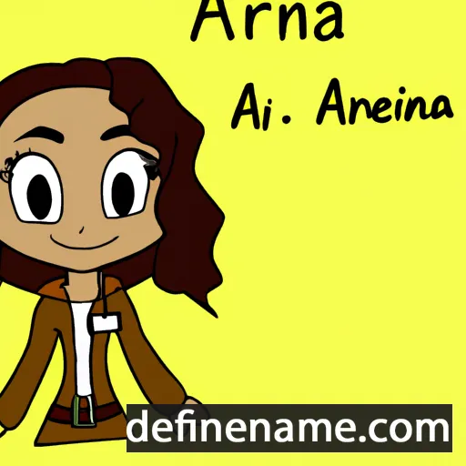 cartoon of the name Aireanna