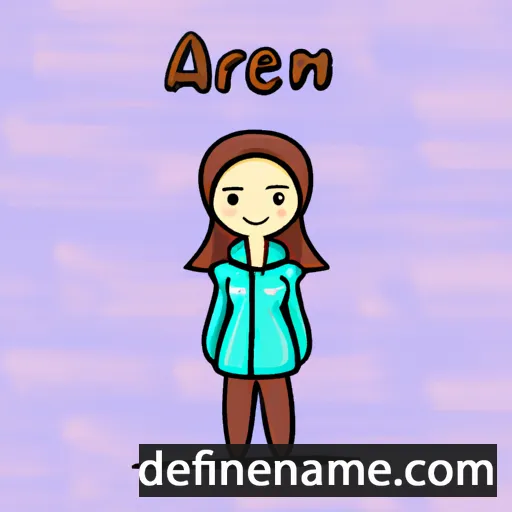 cartoon of the name Aireen