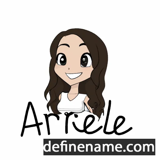 cartoon of the name Airielle