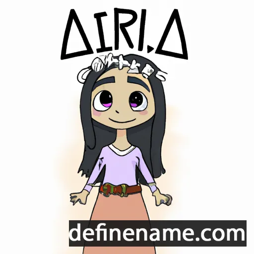 cartoon of the name Airlia