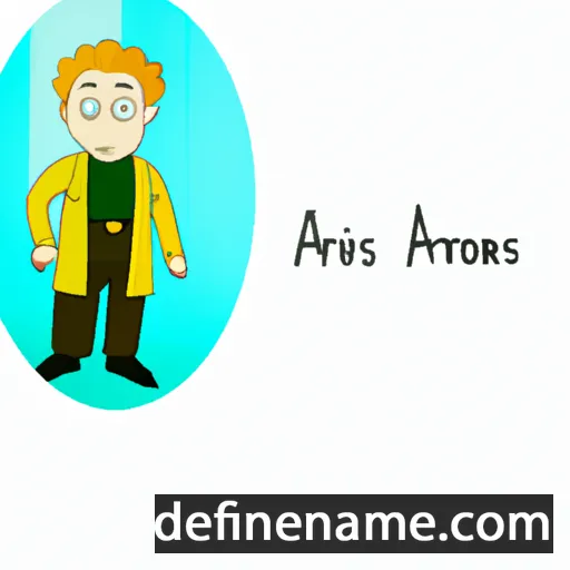 cartoon of the name Aironas