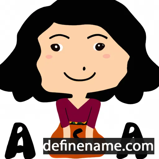 cartoon of the name Aisa