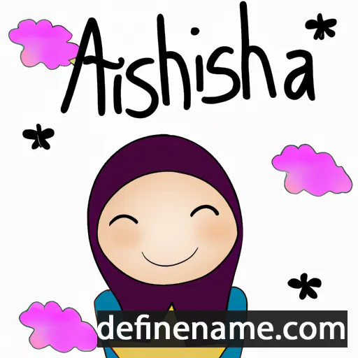 cartoon of the name Aisah