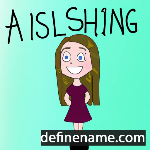 cartoon of the name Aishling