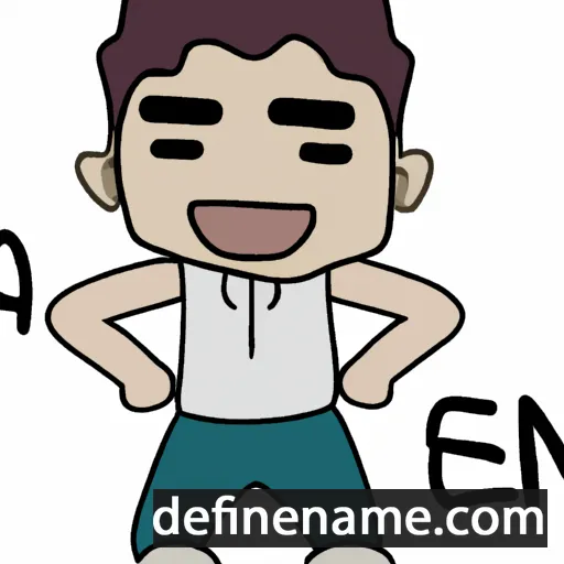 cartoon of the name Aisien