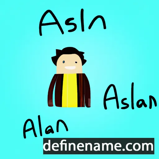 cartoon of the name Aislan