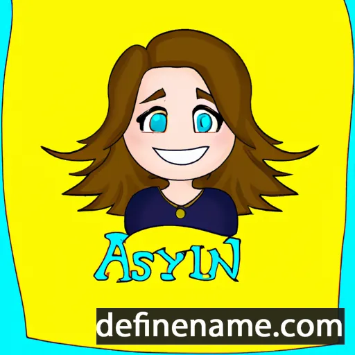 cartoon of the name Aislynn