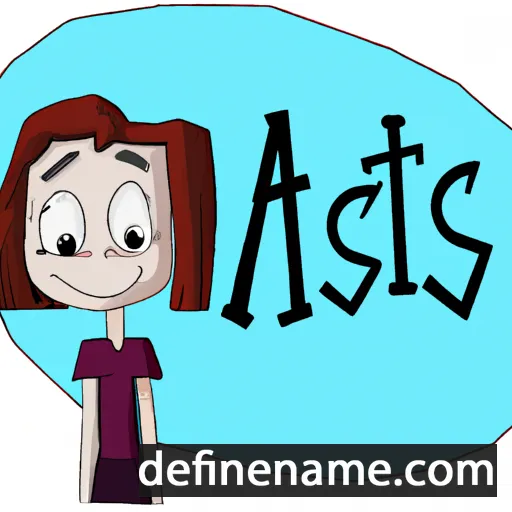 cartoon of the name Aistis