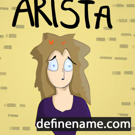 cartoon of the name Aistrė