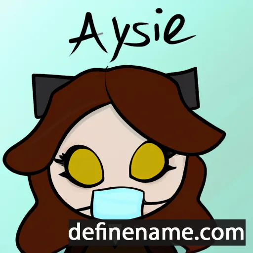 cartoon of the name Aisvydė