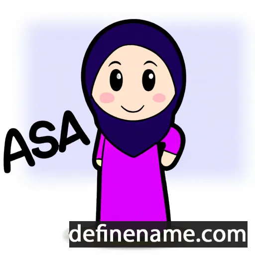 cartoon of the name Aisya