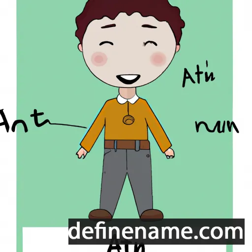 cartoon of the name Aitan