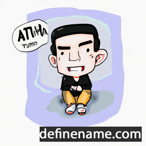 cartoon of the name Aitthiphol