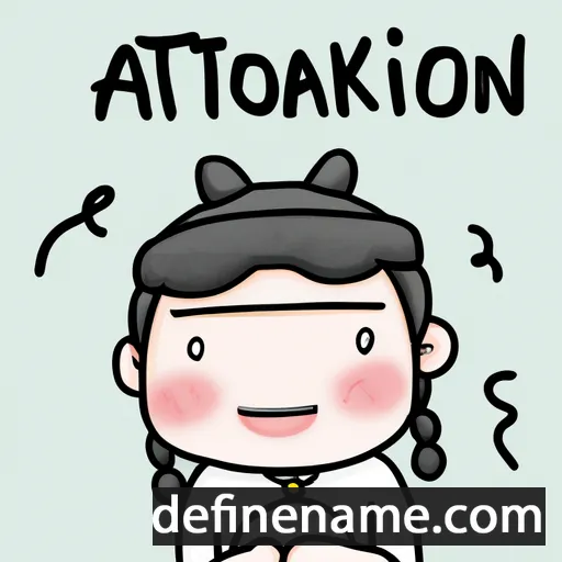 cartoon of the name Aittikorn