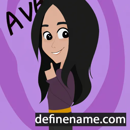 cartoon of the name Aivah