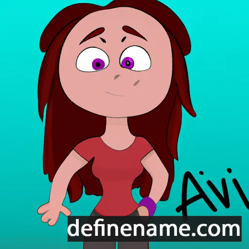 cartoon of the name Aivi