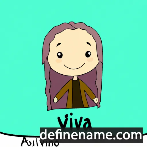 cartoon of the name Aivija