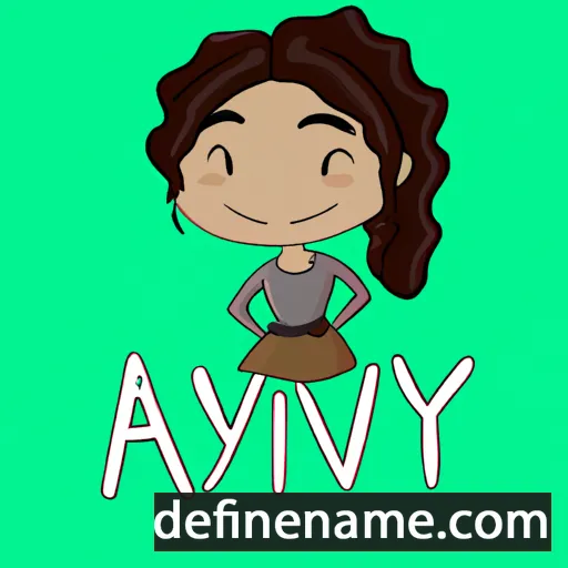 cartoon of the name Aivy