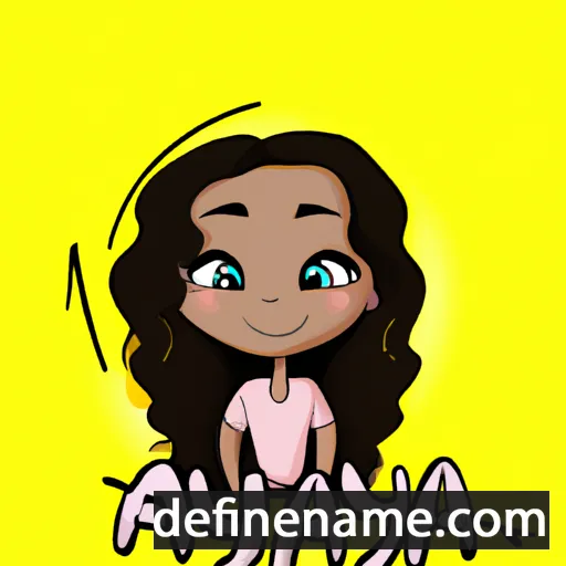 cartoon of the name Aiyana