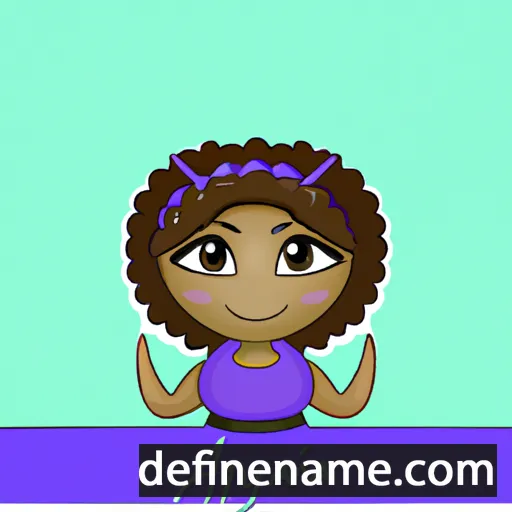 cartoon of the name Aiyanna