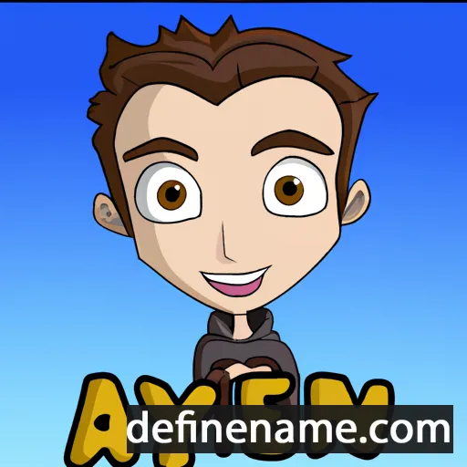 cartoon of the name Aiyden