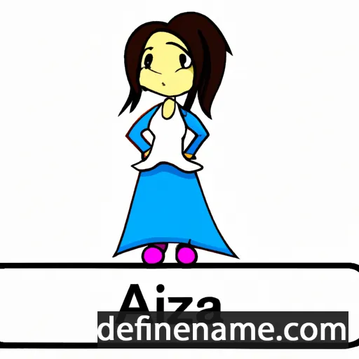 cartoon of the name Aiza