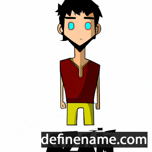 cartoon of the name Aizan