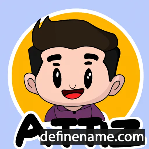 cartoon of the name Aizat