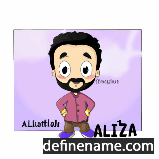 cartoon of the name Aizatullah