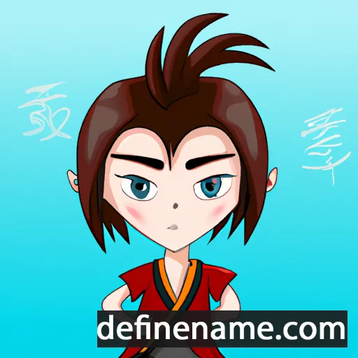 cartoon of the name Aizhen