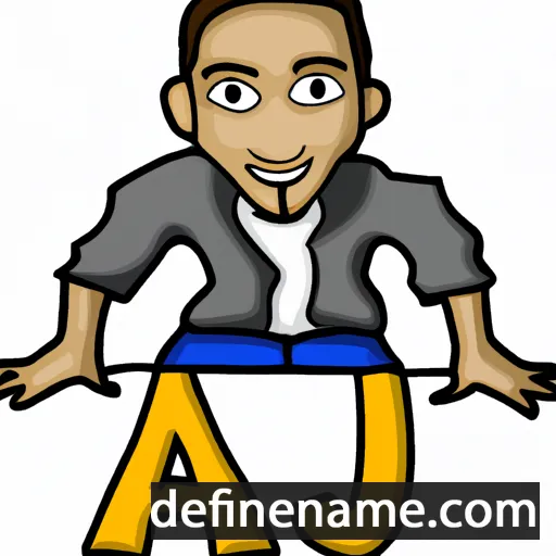 cartoon of the name Aj