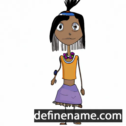 cartoon of the name Aja