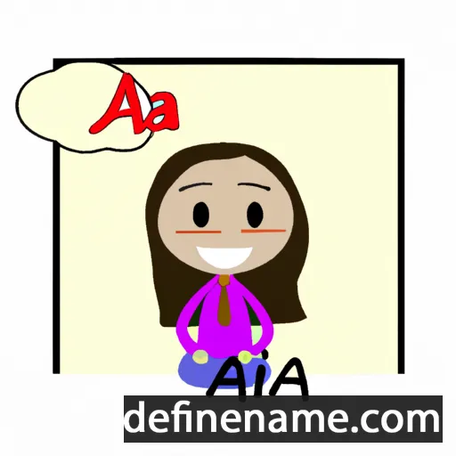 cartoon of the name Ajaa