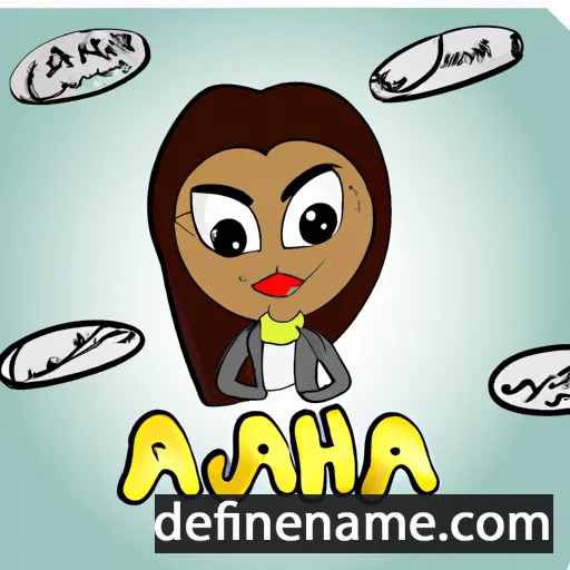 cartoon of the name Ajah