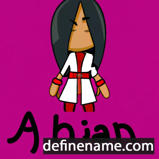 cartoon of the name Ajahni