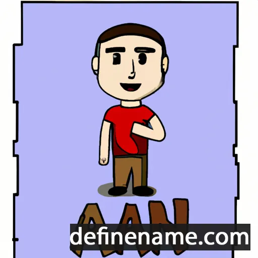 cartoon of the name Ajan