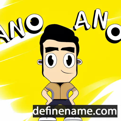 cartoon of the name Ajano