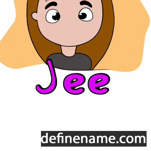 cartoon of the name Ajee