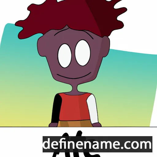 cartoon of the name Ajete