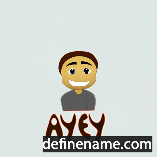 cartoon of the name Ajey