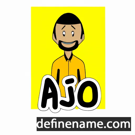 cartoon of the name Aji