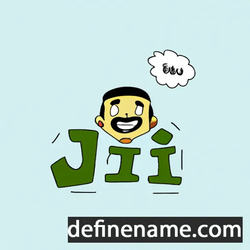 cartoon of the name Aji