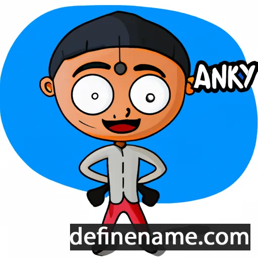 cartoon of the name Ajinkya