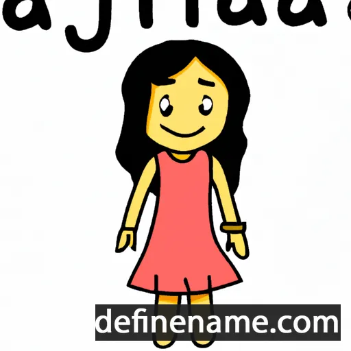 cartoon of the name Ajita