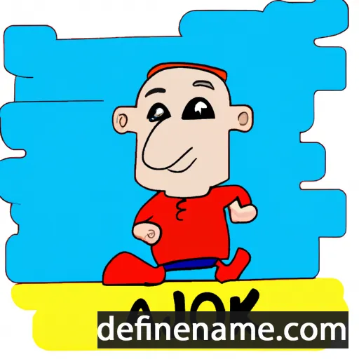 cartoon of the name Ajko